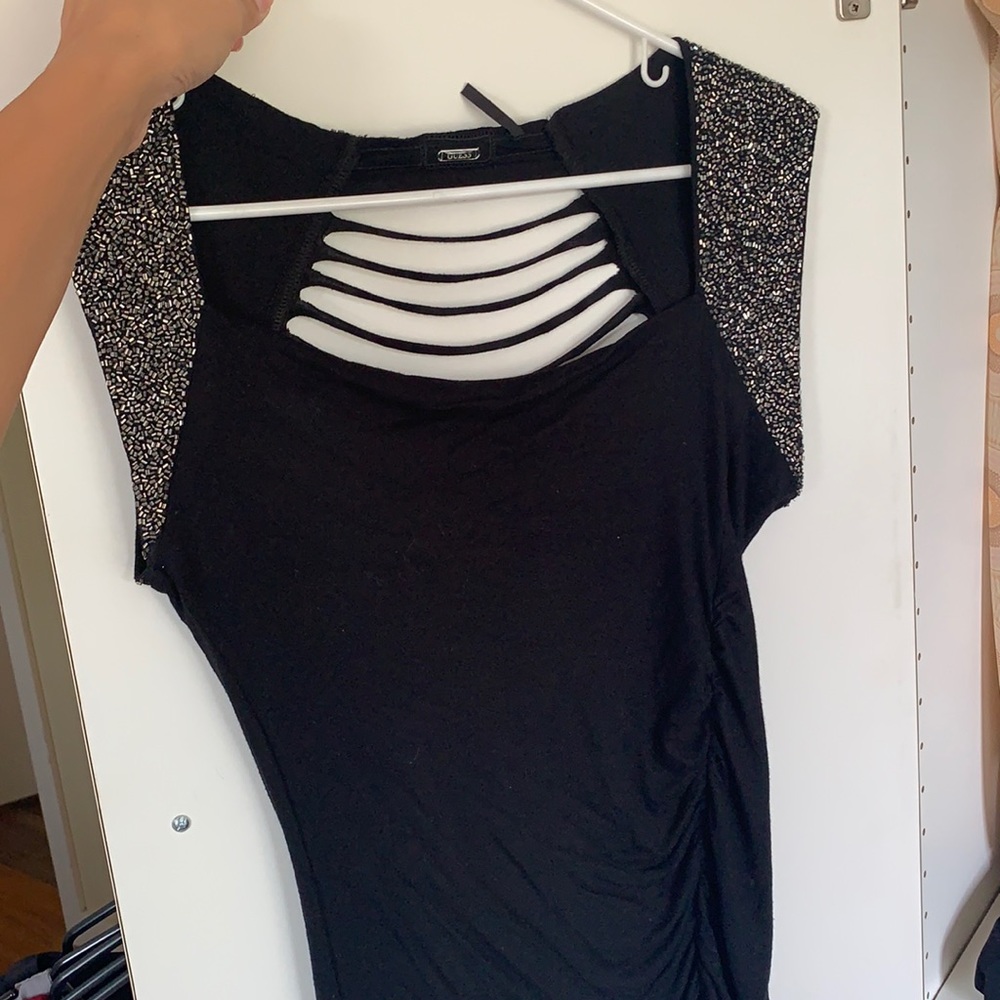 Guess black cute top. Like new